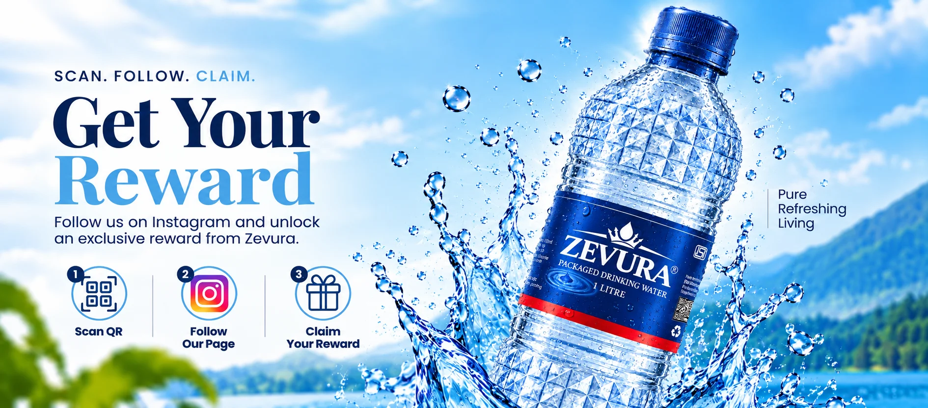 Get Your Reward - Zevura Packaged Drinking Water