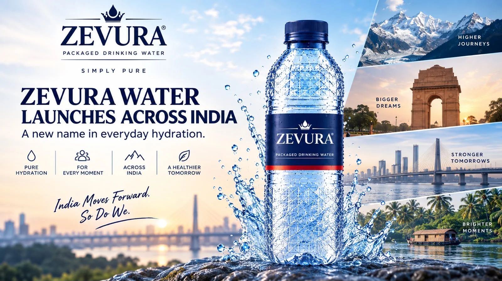 ZEVURA Water Launches Across India: A New Name in Everyday Hydration