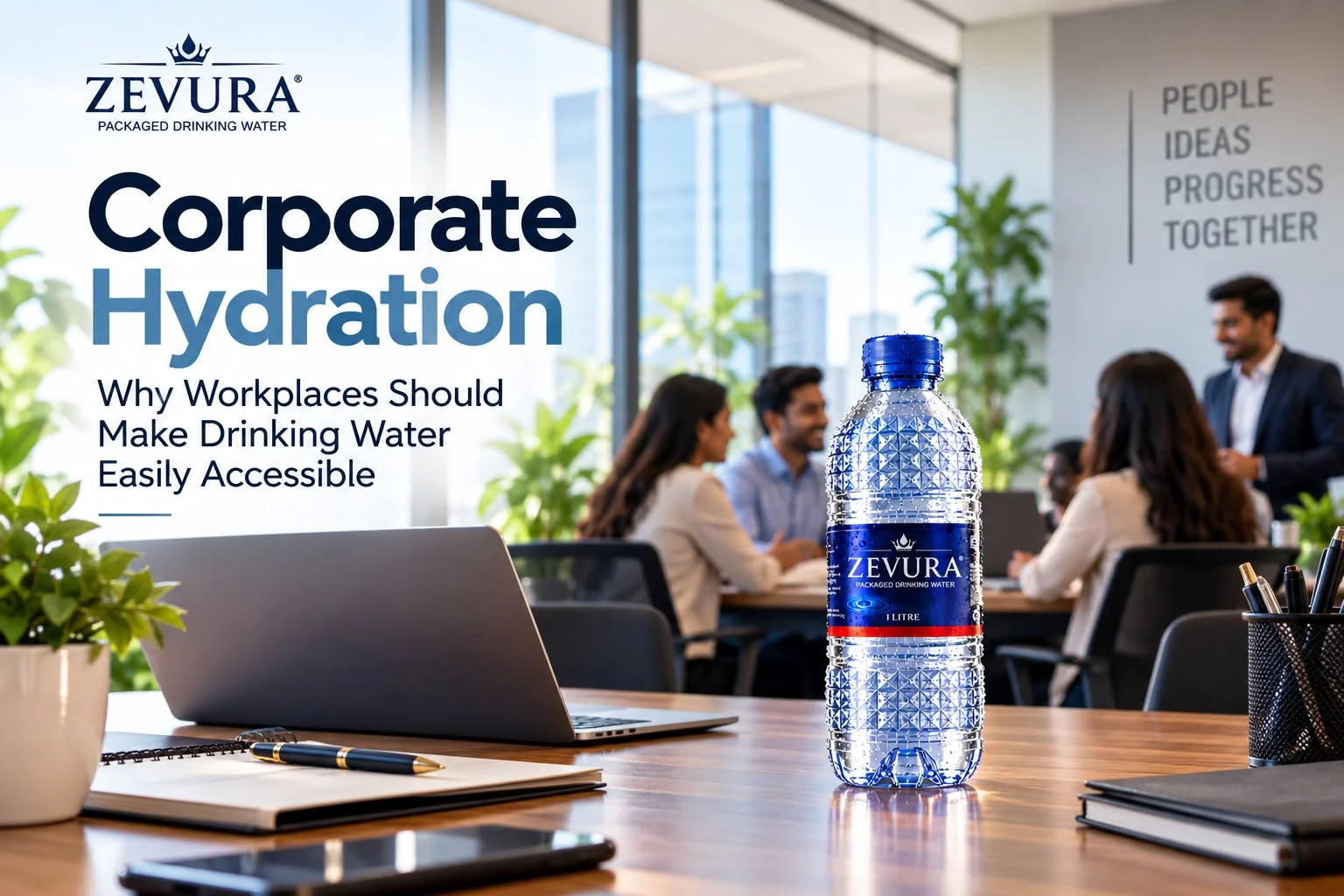 ZEVURA packaged drinking water for workplace hydration