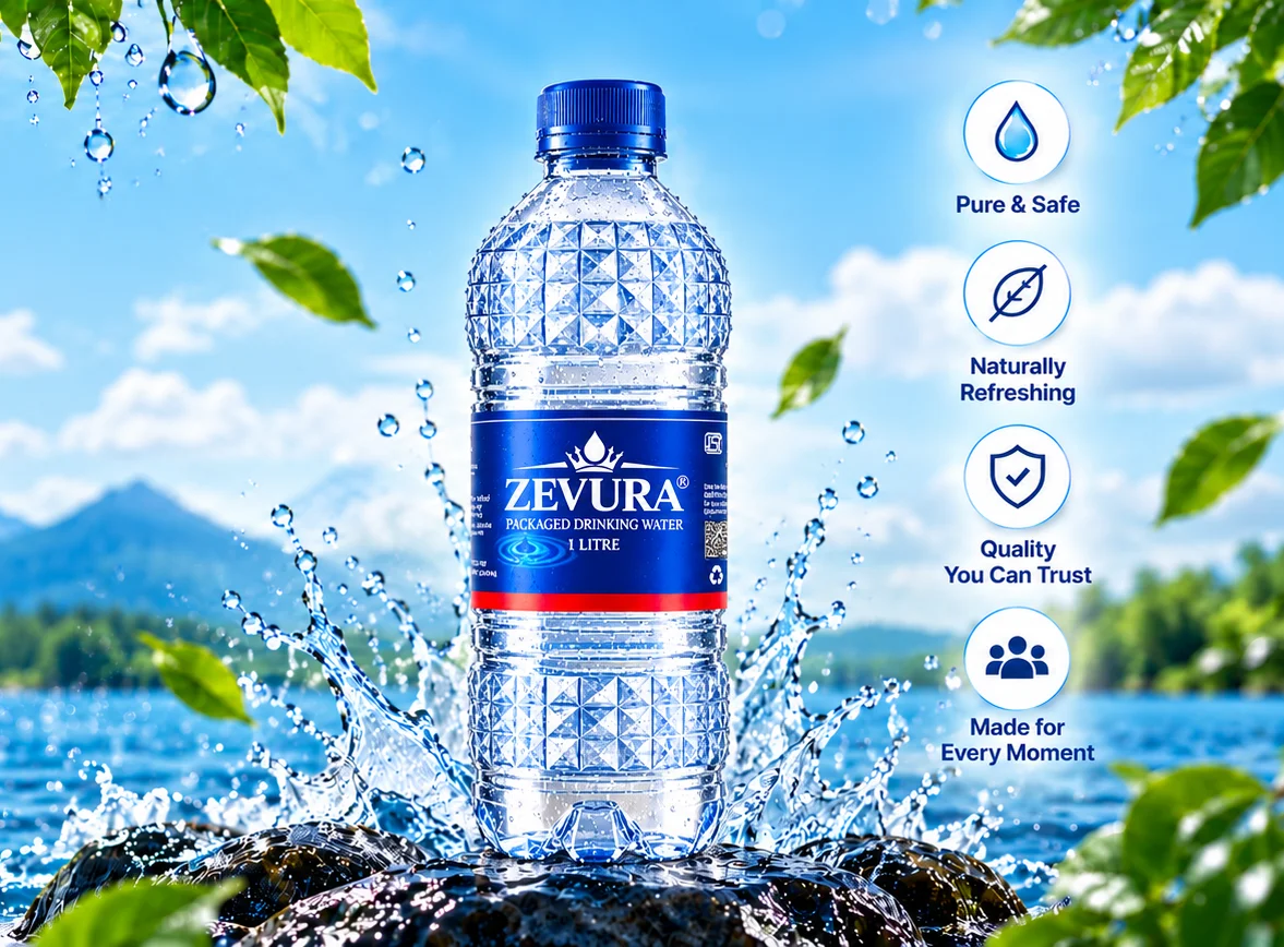 Zevura Packaged Drinking Water – Freshness in Nature